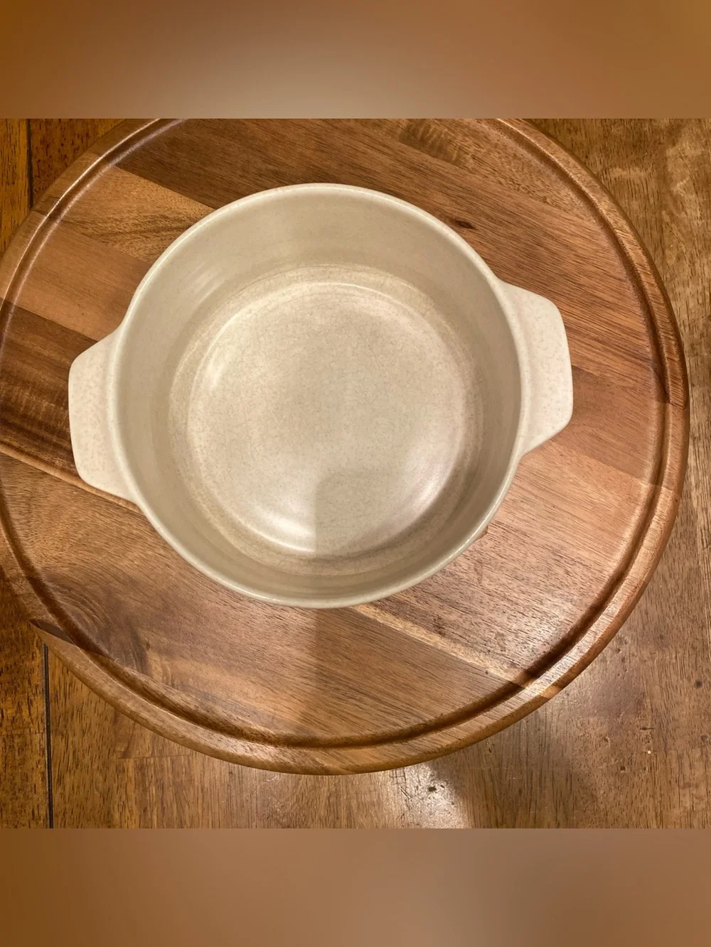 Vintage Lenox Temper-Ware Summer Wind Serving Bowl 7” Round Two Handles No Lid
